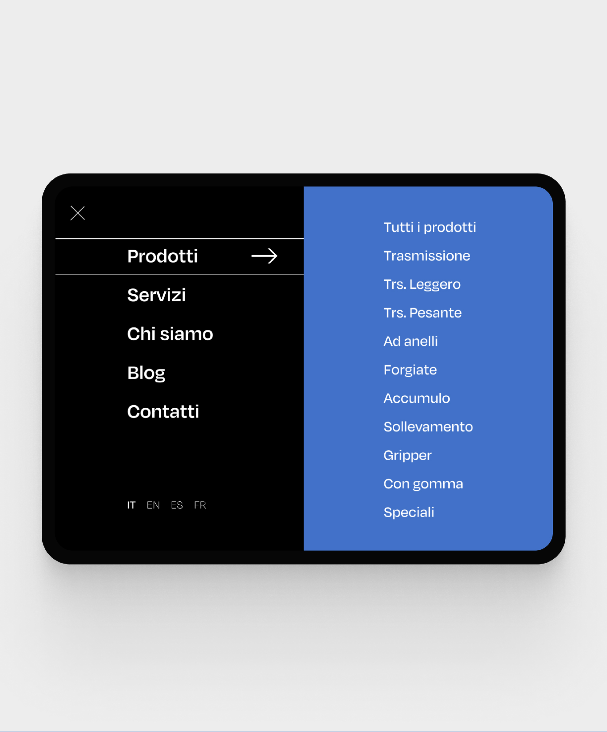 Catenificio_tablet_viewport_menu_1